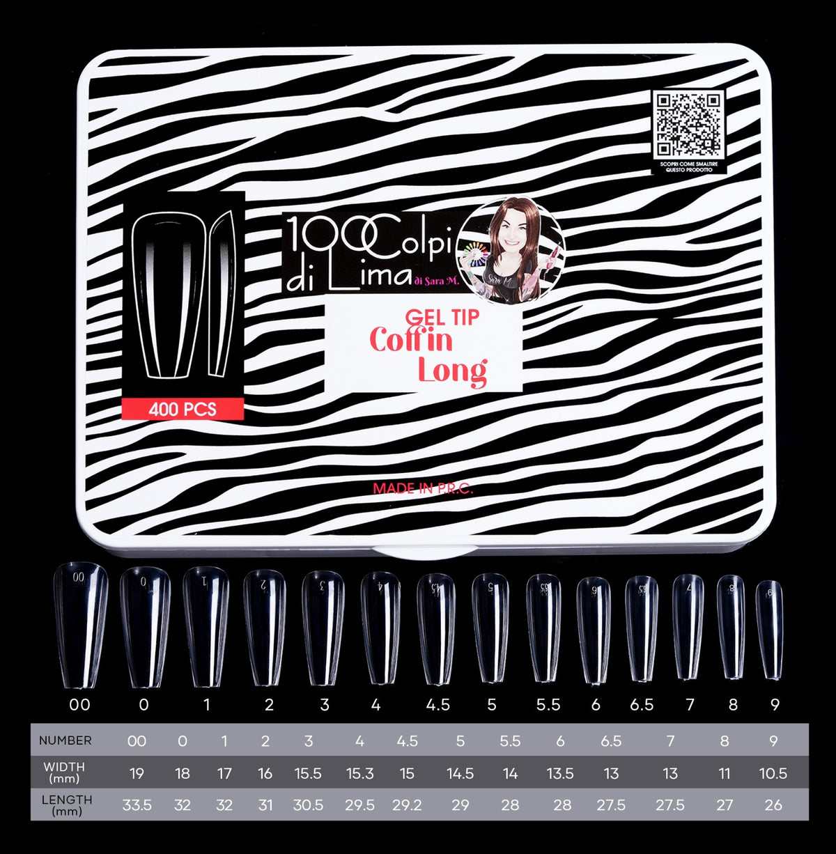 Soft Gel Tip Coffin Long (400 pz)