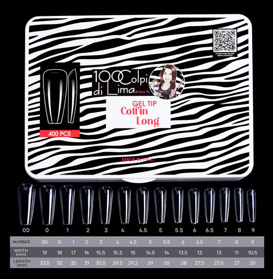 Soft Gel Tip Coffin Long (400 pz)