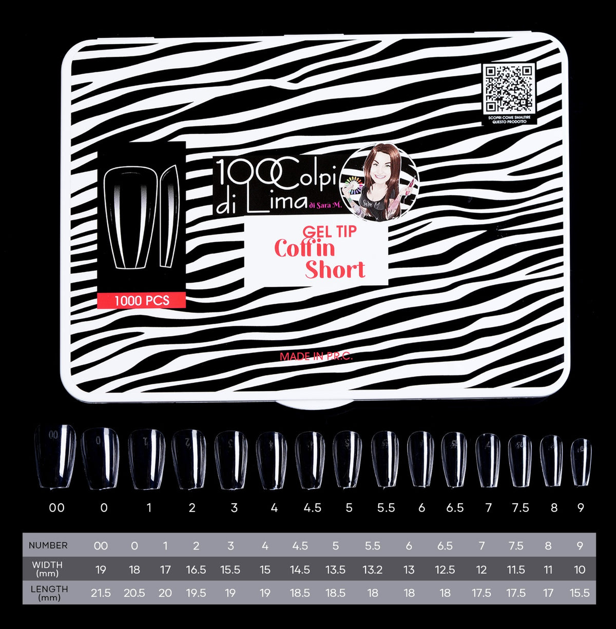 Soft Gel Tip Coffin Short (1.000 pz)