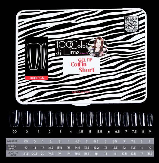 Soft Gel Tip Coffin Short (1.000 pz)