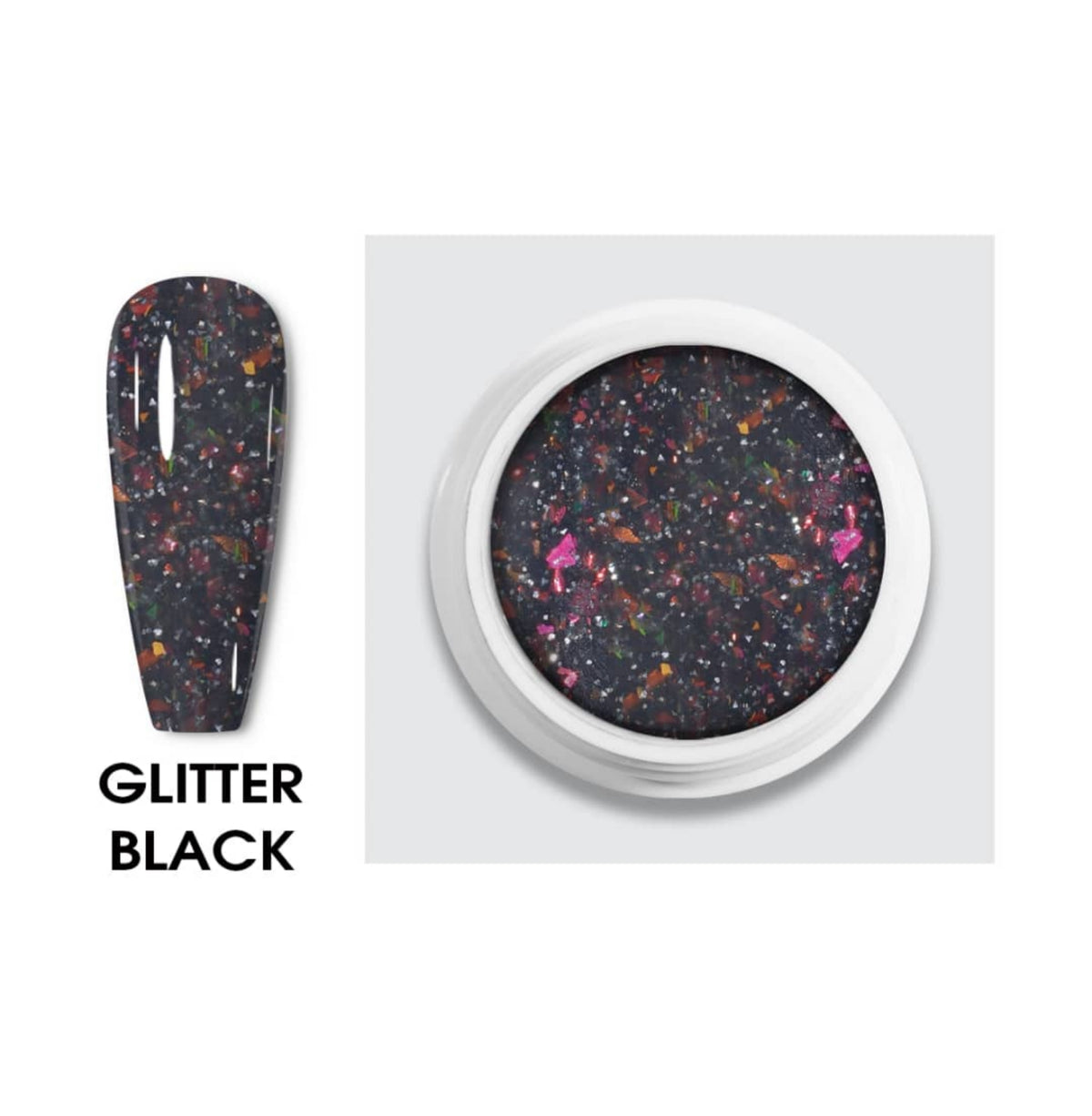 Acrygel Glitter Black (50 ml)
