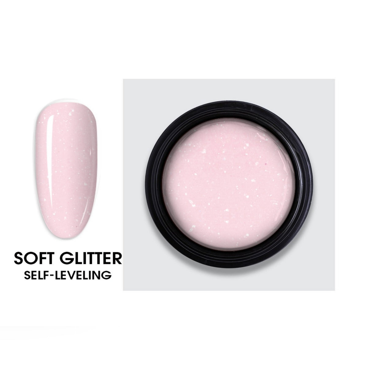 Builder Gel Soft Glitter (self-leveling)