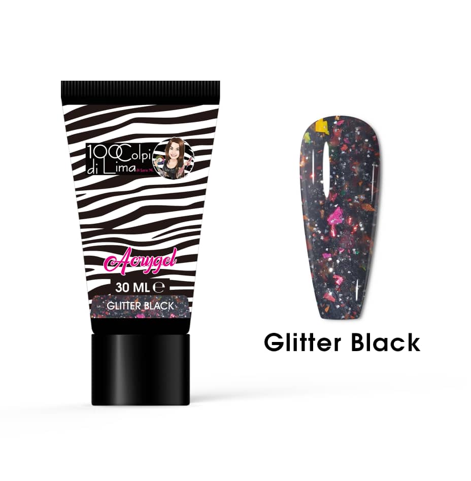 Acrygel Glitter Black (30 ml)